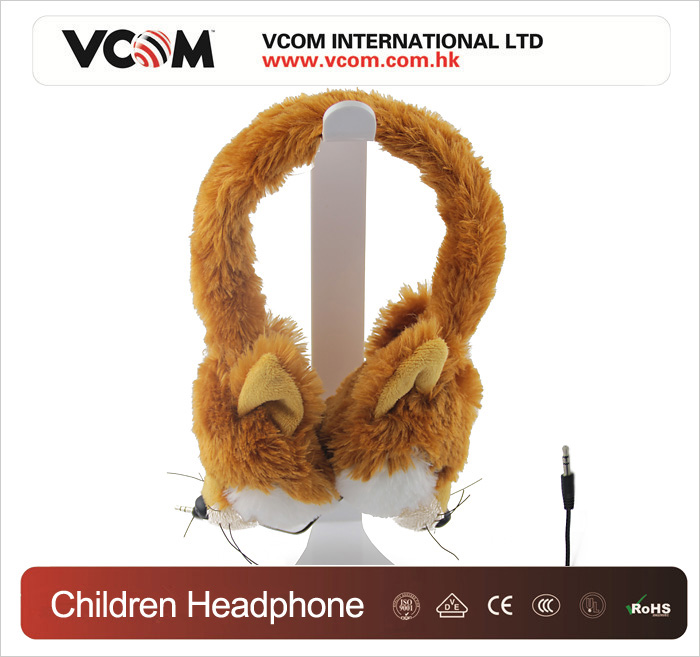 Casque VCOM pour enfants sous forme de peluche de renard