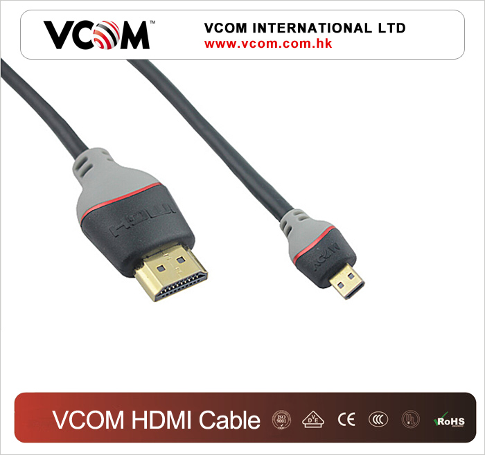 Cble HDMI VCOM mince avec haute vitesse pour les appareils portables