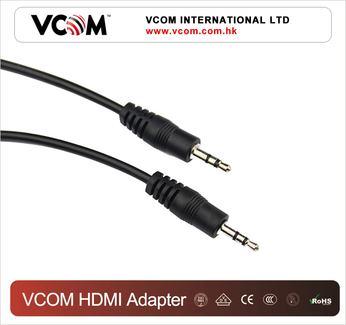 VCOM 3,5 mm Cble Audio  2 fiches RCA 