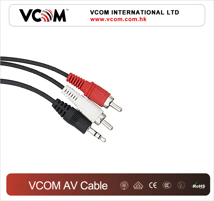 VCOM 3.5 Stereo Mle  2RCA Cble Mle 
