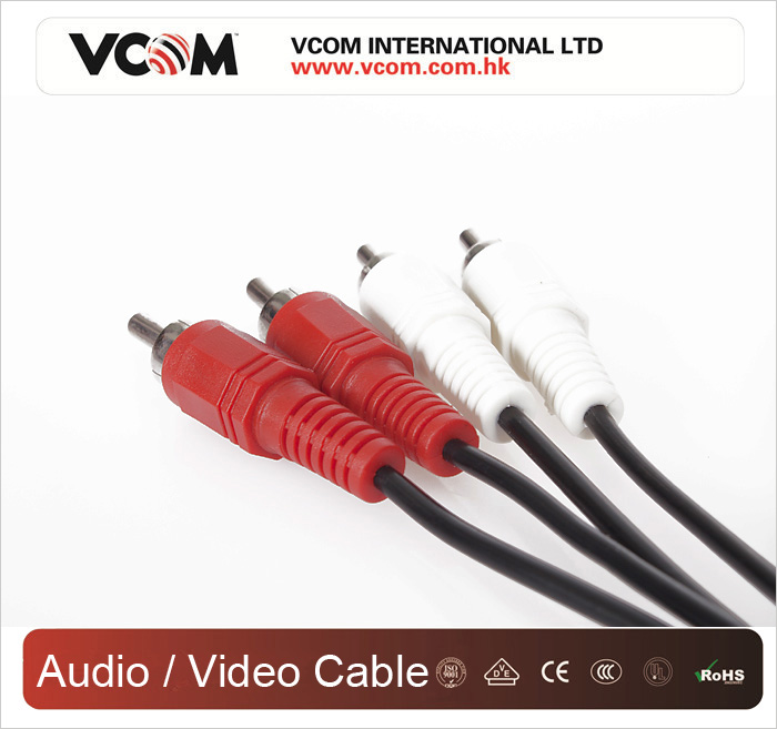 VCOM 2 Fiches RCA branchs  2 Fiches RCA pour TV