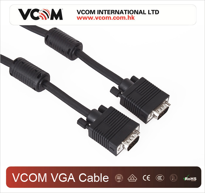 Cble VGA VCOM HD 15 M / M 3 + 4 +2 ferrite 