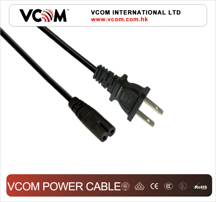 Cordon d'alimentation VCOM de Type US  enveloppe PVC