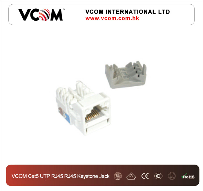 Keystone Jack VCOM Cat5 UTP RJ45 RJ45 