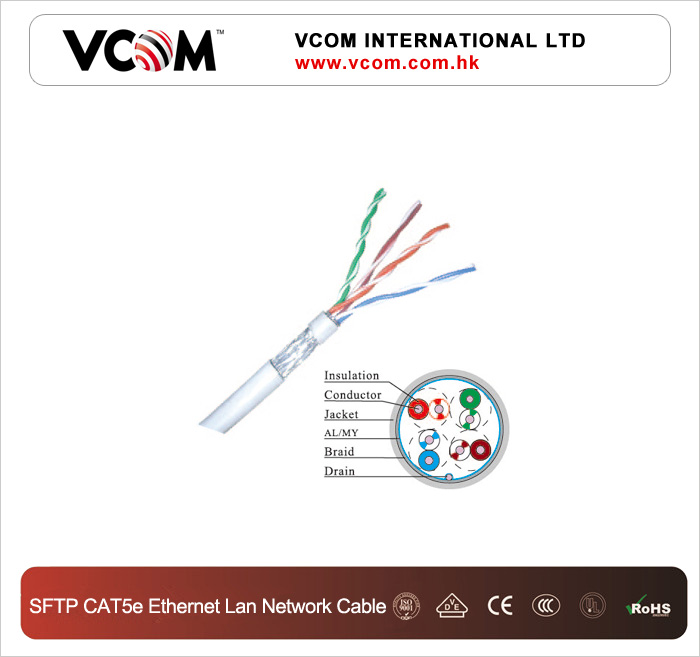 Cble VCOM rseau Lan Ethernet SFTP CAT5e 