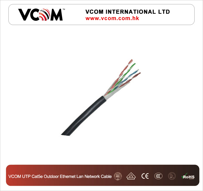 Cble VCOM rseau Lan Ethernet Cat5e extrieur