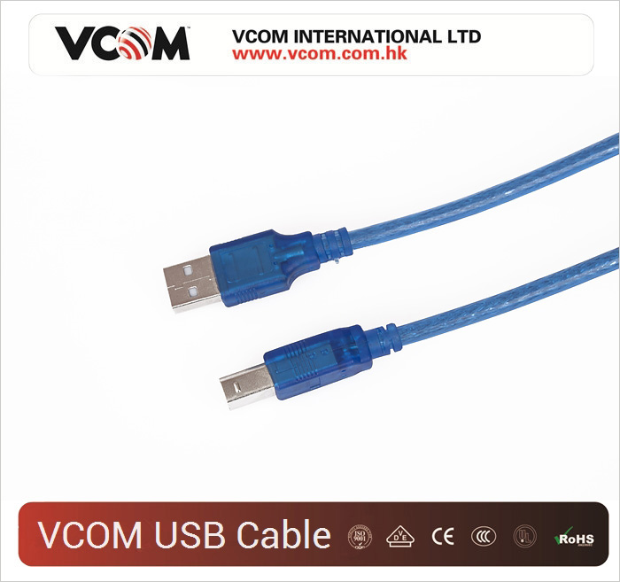 Cble USB VCOM 2.0V bleu AM/BM