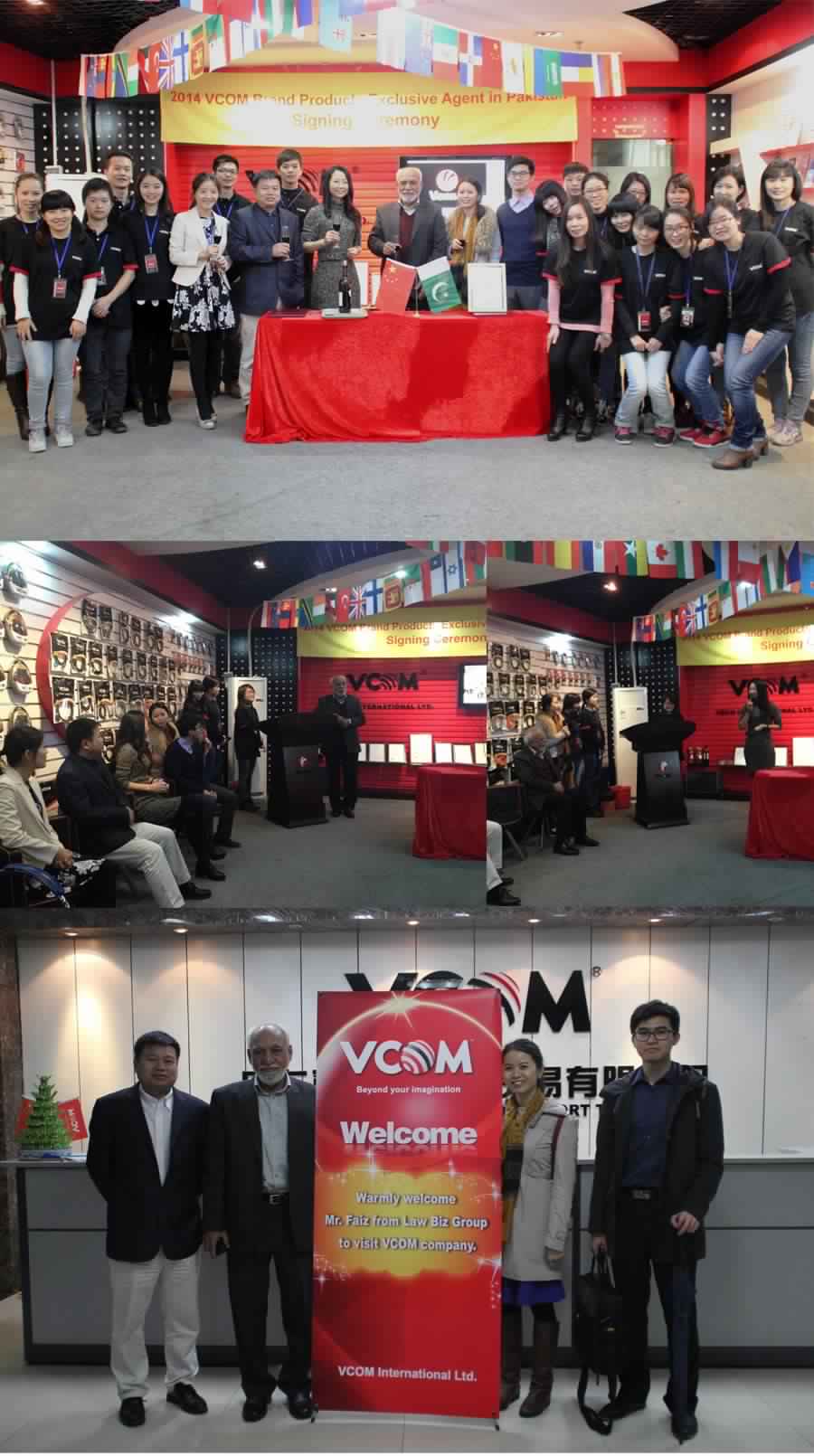 Cérémonie de signature produits de la marque VCOM agent exclusif Pakistan 2014
